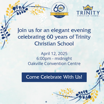 Join us for an elegant evening celebrating 60 years of Trinity Christian School